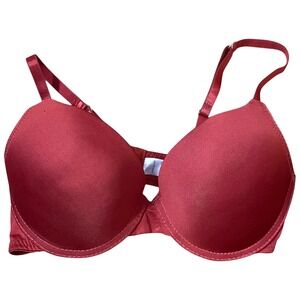 Frederick's of Hollywood Bra Size 36C (Sister 34D 38B) Diana Rust Red Pushup